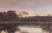 John Ford Paterson Sunset,Werribee River painting